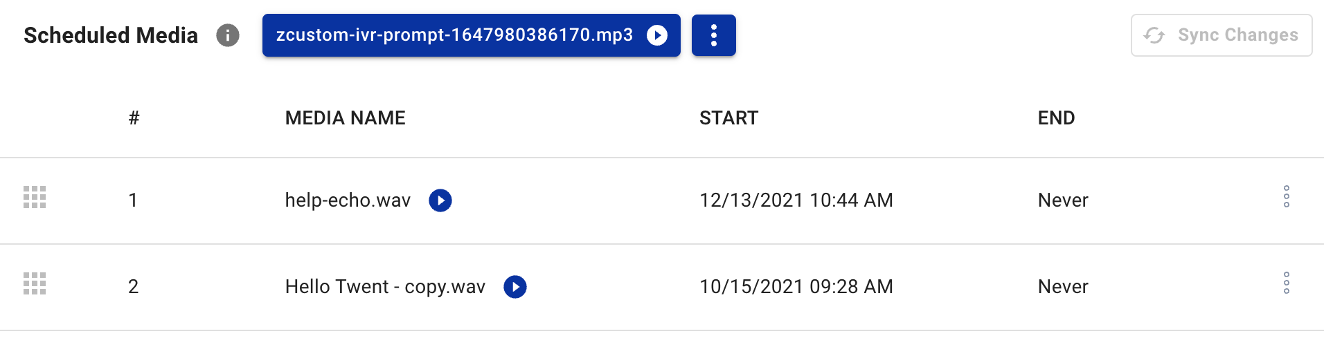 Scheduled prompts and combined media file